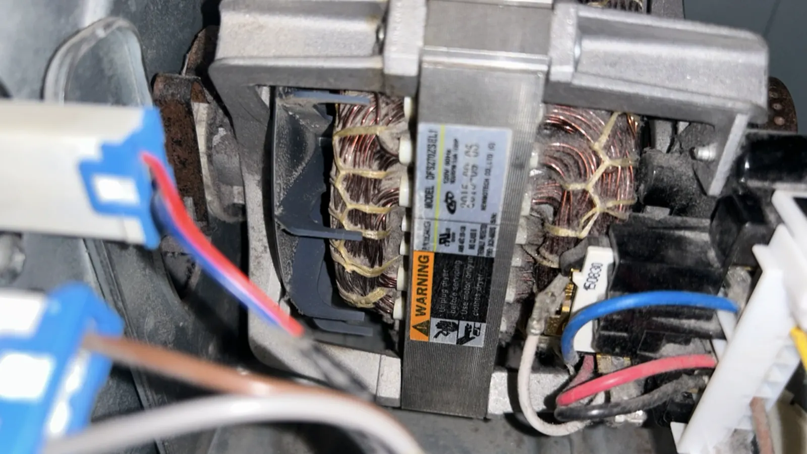 Dryer motor and wiring